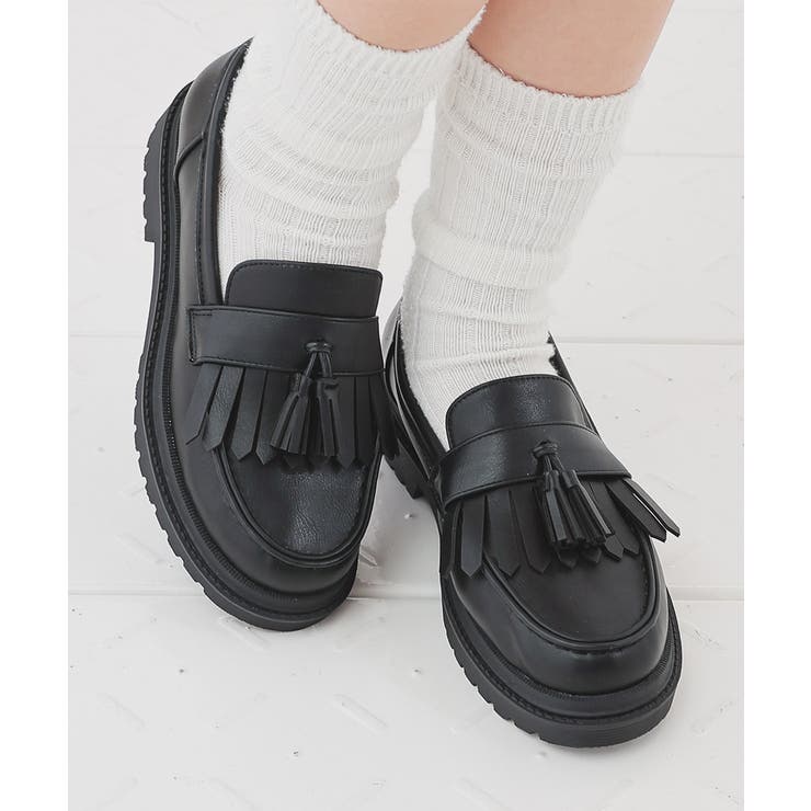 クロ合皮 | 靴 シューズ ローファー | Honeys