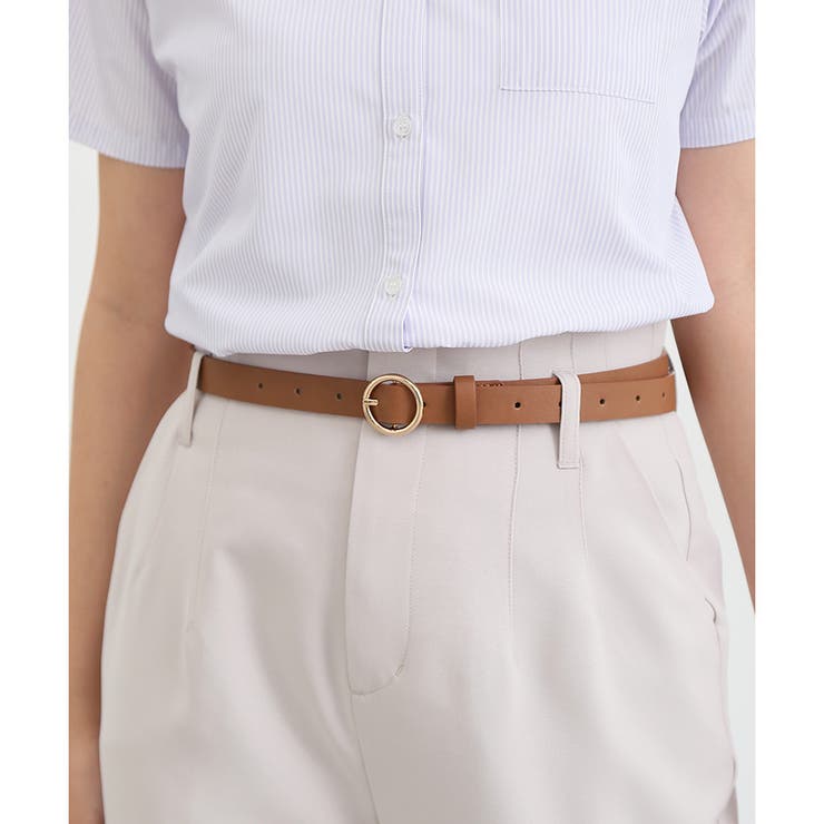 キャメル | ベルト ナローベルト フェイクレザー | Honeys