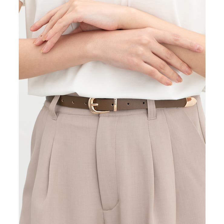 ブラウン | ベルト 合皮 金具使い | Honeys