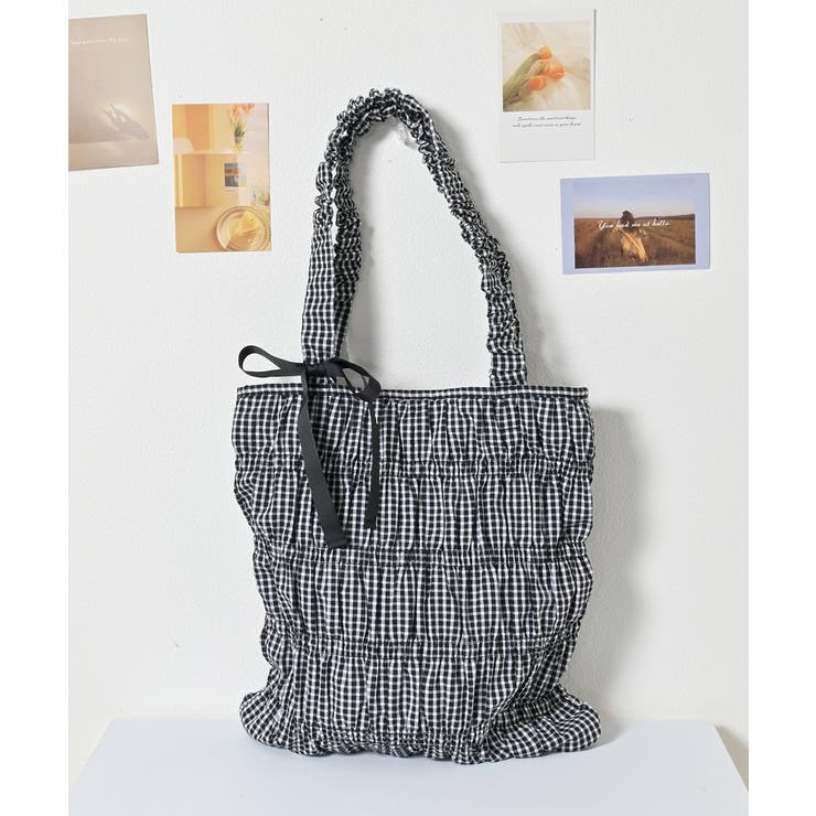 クロチェック | トートバッグ バッグ 鞄 | Honeys
