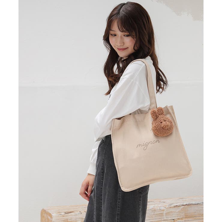 鞄 トートバッグ キャンバス[品番：HNSW0006143]｜Honeys（ハニーズ