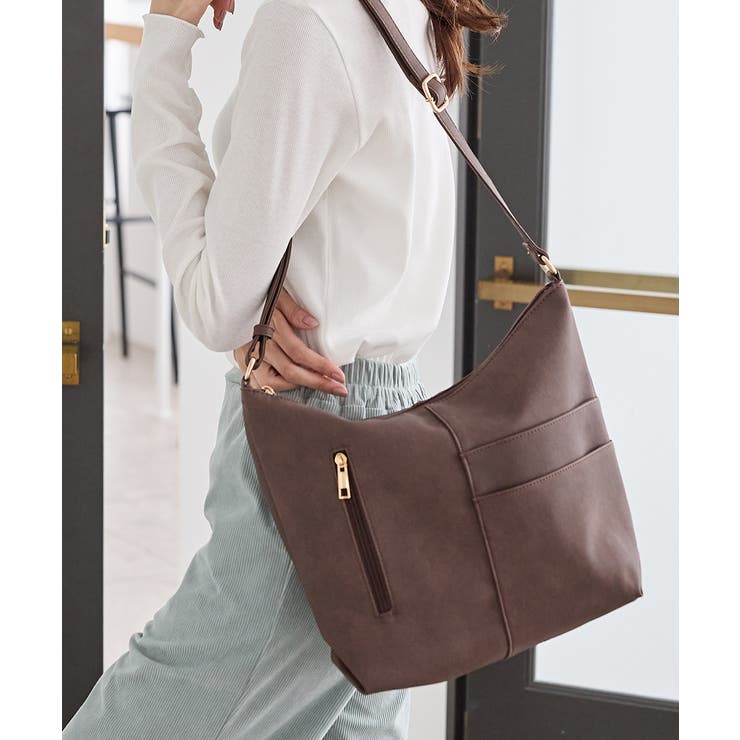 ダークブラウン | バッグ 鞄 ショルダーバッグ | Honeys