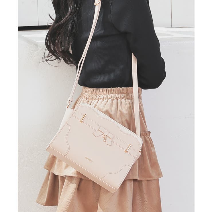 ピンク×オフ | ショルダーバッグ バッグ 鞄 | Honeys