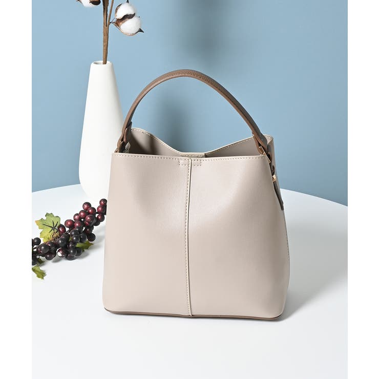 グレージュ×モカ | ハンドバッグ バッグ 鞄 | Honeys