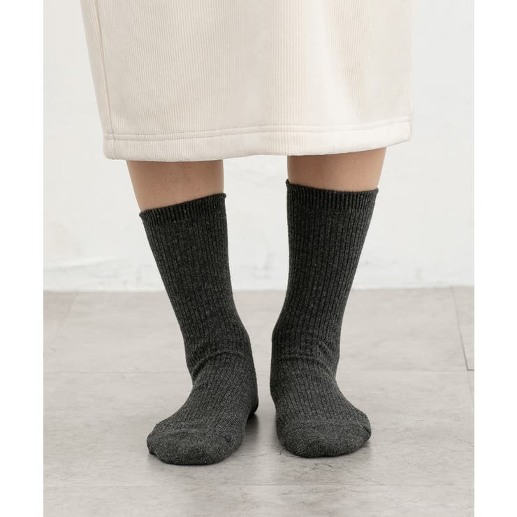 杢チャコール | 靴下 ソックス ハニぽか | Honeys