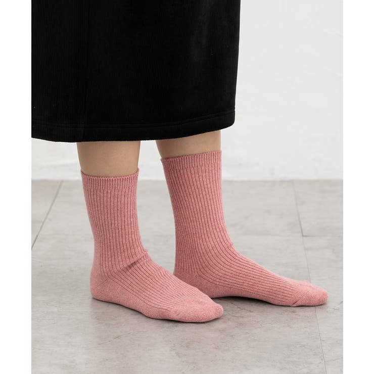 杢ピンク | 靴下 ソックス ハニぽか | Honeys