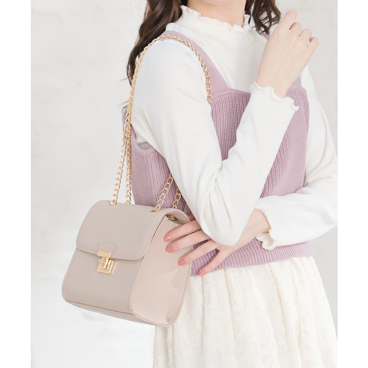 グレージュ | バッグ ショルダーバッグ スクエア | Honeys