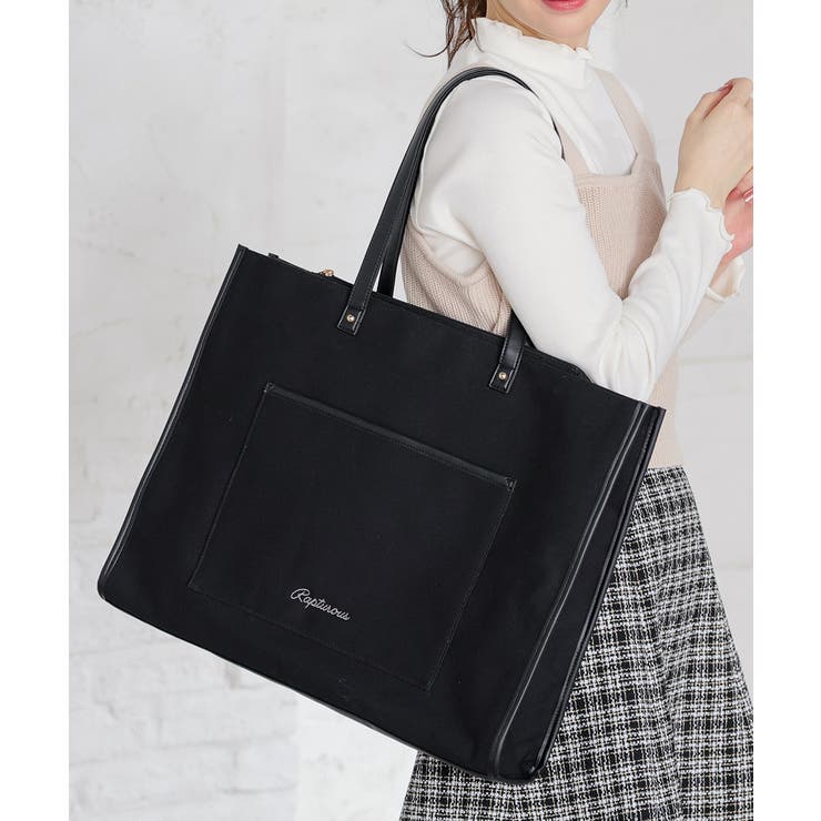 ブラック | バッグ トートバッグ 大きめ | Honeys