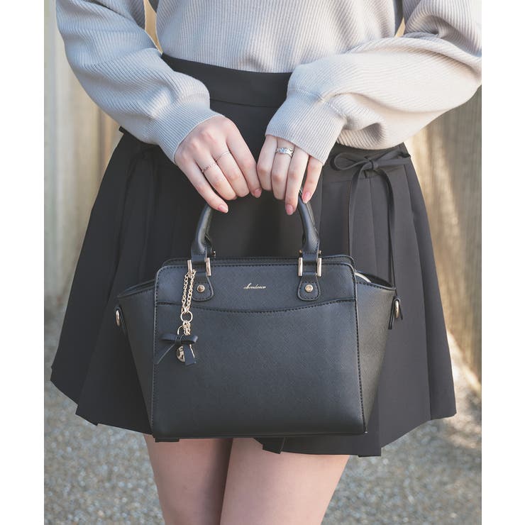 ブラック | ハンドバッグ バッグ 鞄 | Honeys