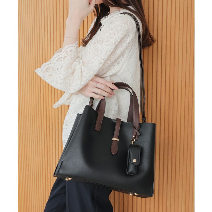 ブラック | ハンドバッグ バッグ 鞄 | Honeys