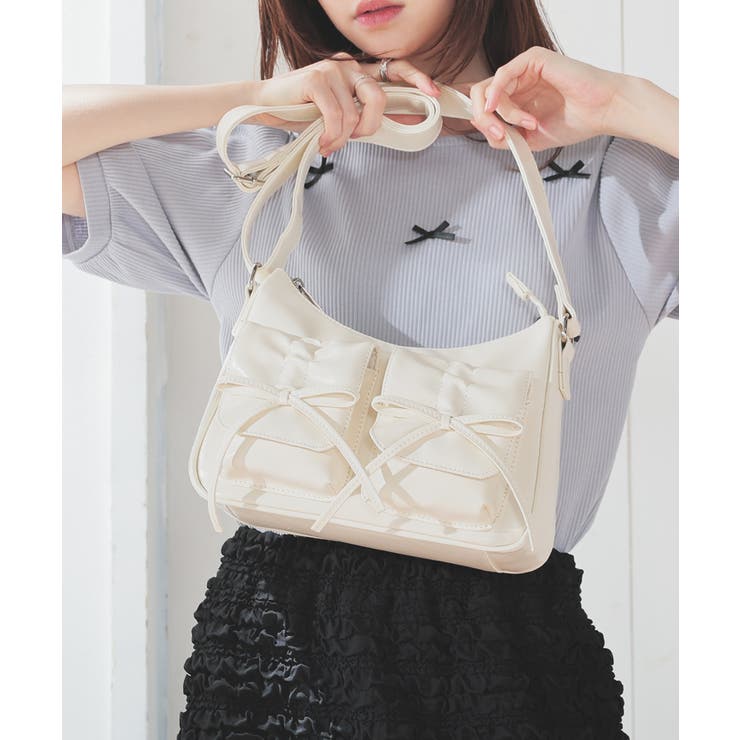 ホワイト | ショルダーバッグ バッグ 鞄 | Honeys