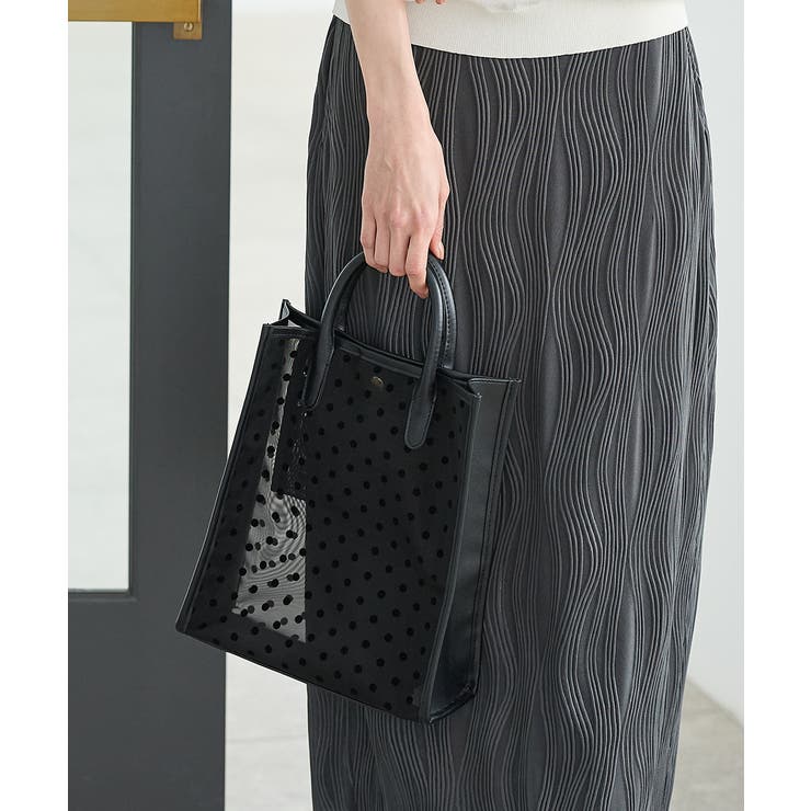 クロ水玉 | ハンドバッグ バッグ 鞄 | Honeys