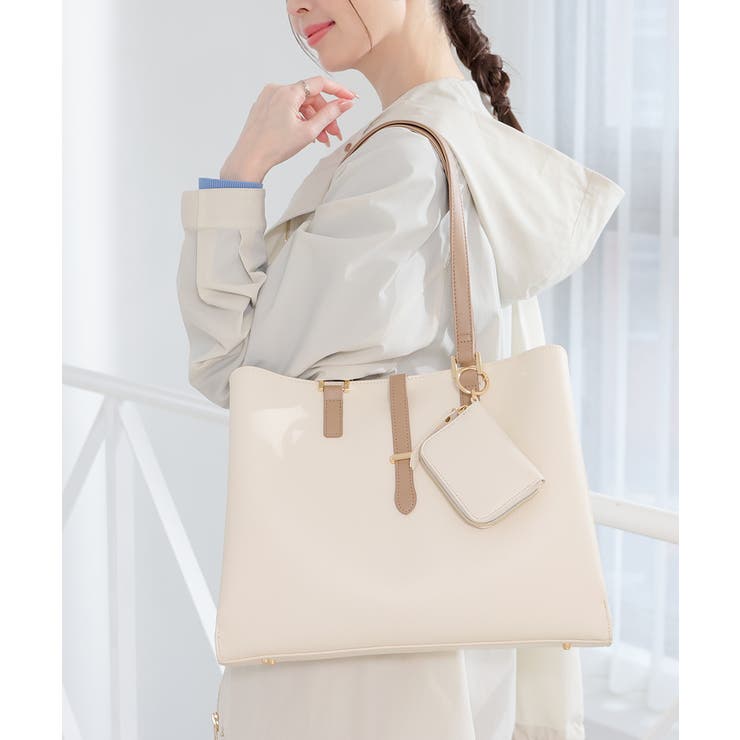 アイボリー | トートバッグ バッグ 鞄 | Honeys