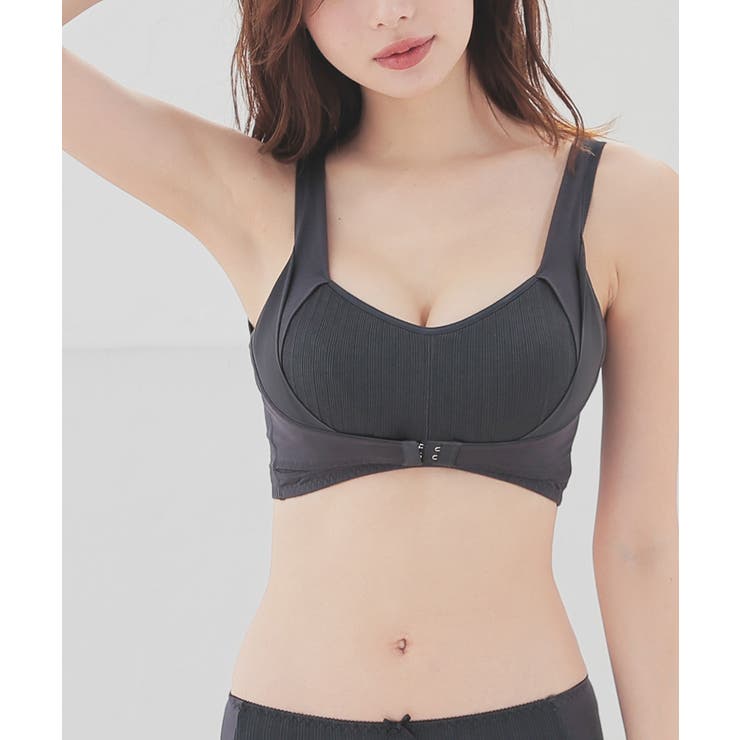 チャコール | ブラジャー 下着 昼夜兼用 | Honeys