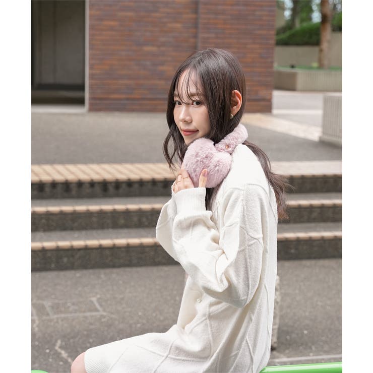 イヤーマフラー 耳あて フェイクファー | Honeys | 詳細画像3 