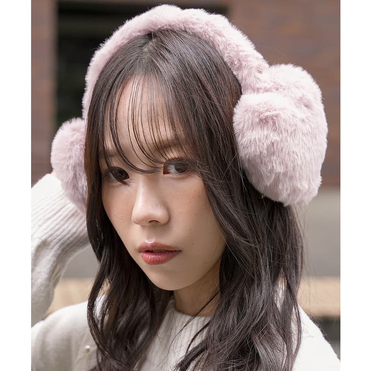 ピンク | イヤーマフラー 耳あて フェイクファー | Honeys