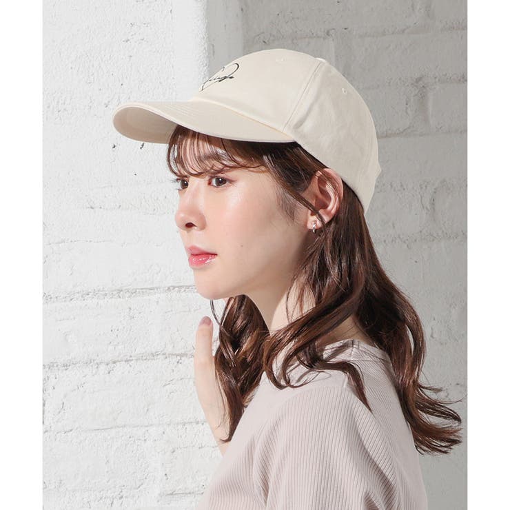 Leather Buckle Linen Cap Ivory - キャップ