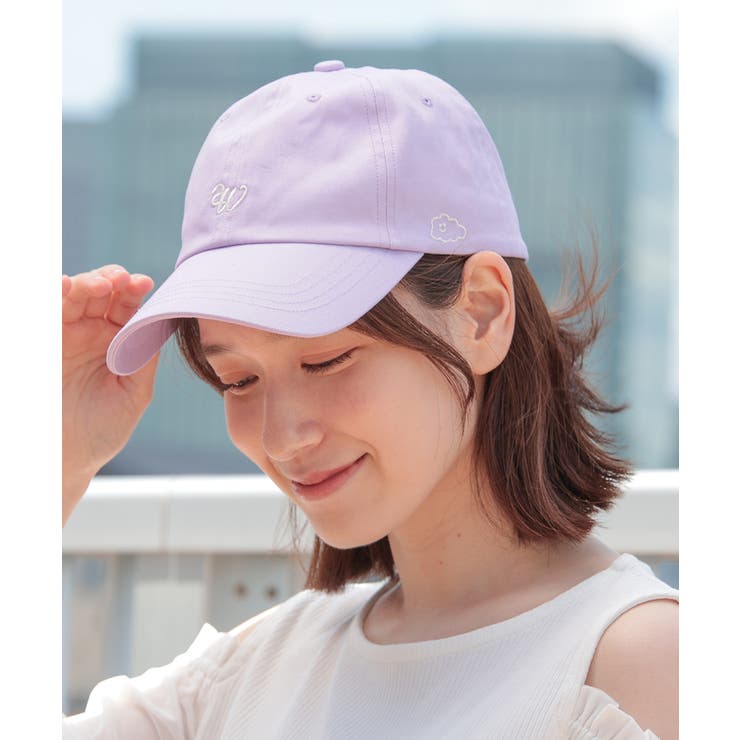 帽子ガールの花粉症バッジ （帽子 キャップ レディース[品番 
