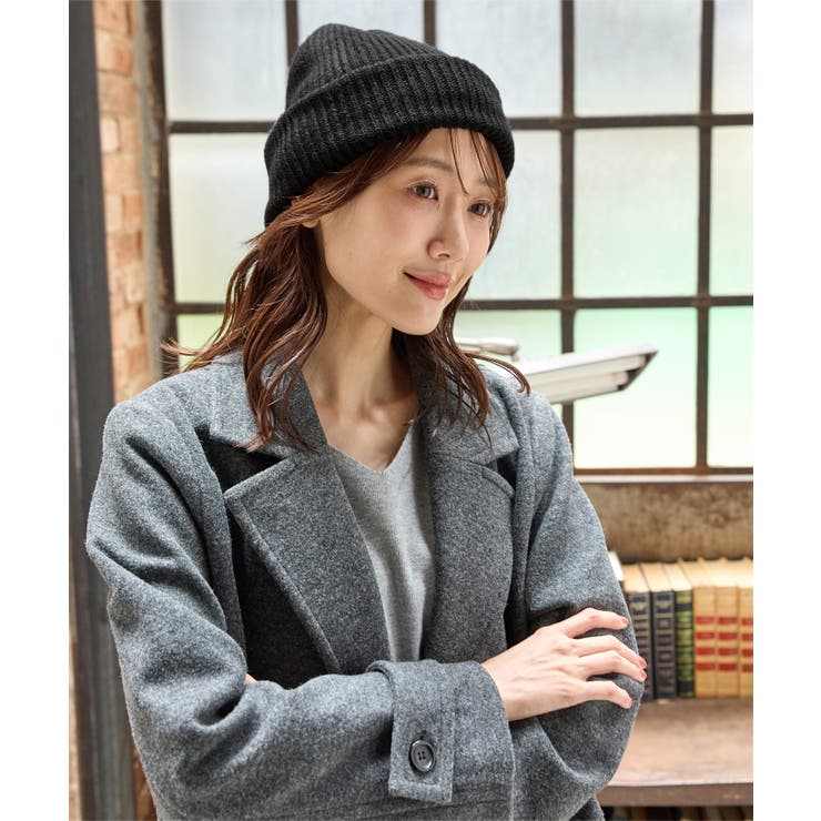 帽子 ニット帽 プレート付き | Honeys | 詳細画像4 