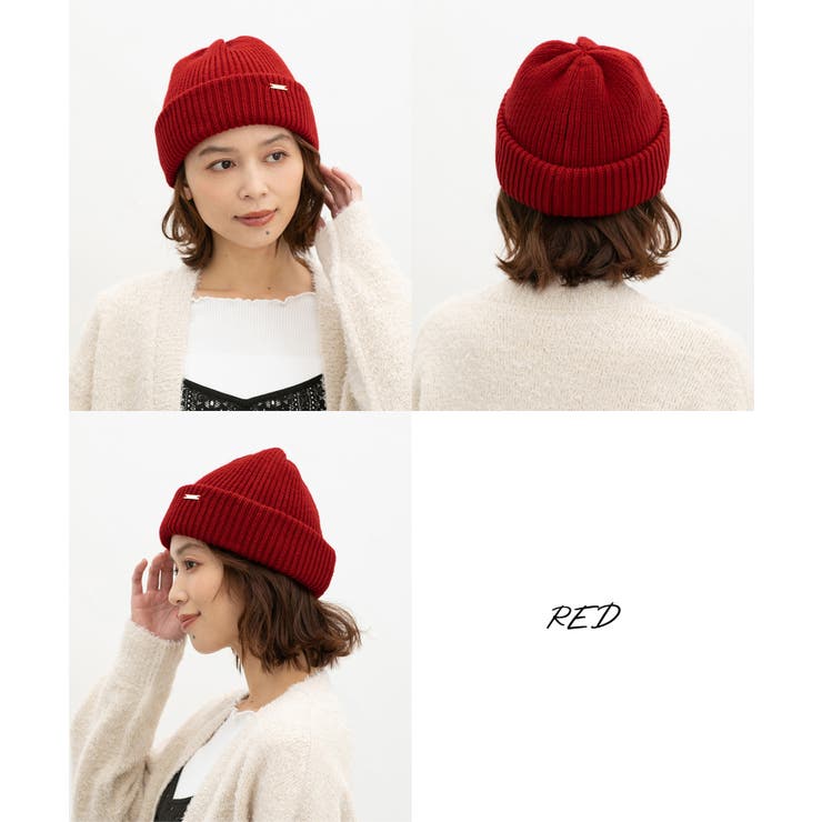 帽子 ニット帽 プレート付き | Honeys | 詳細画像7 