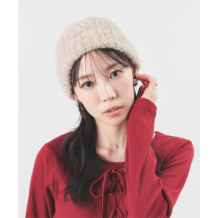 帽子 ニット帽 リブ編み | Honeys | 詳細画像10 
