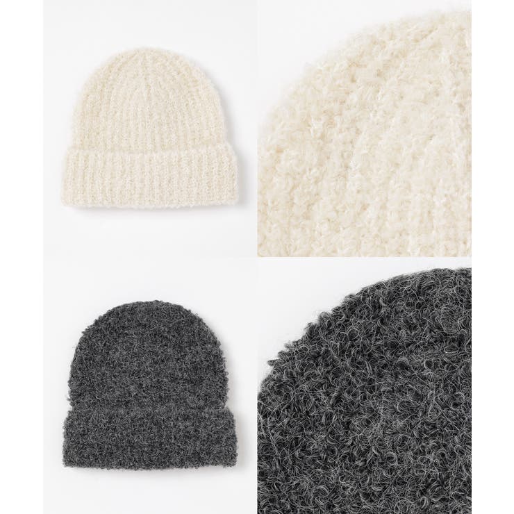 帽子 ニット帽 リブ編み | Honeys | 詳細画像12 