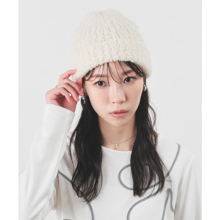 帽子 ニット帽 リブ編み | Honeys | 詳細画像2 
