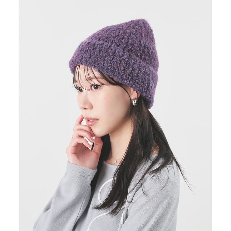 帽子 ニット帽 リブ編み | Honeys | 詳細画像7 
