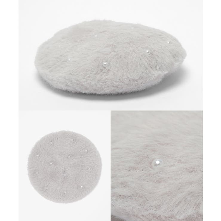 帽子 ベレー帽 パール調ビジュー付き | Honeys | 詳細画像12 