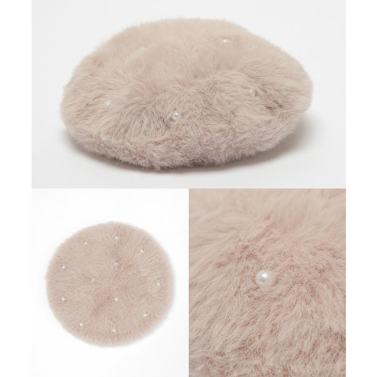 帽子 ベレー帽 パール調ビジュー付き | Honeys | 詳細画像13 