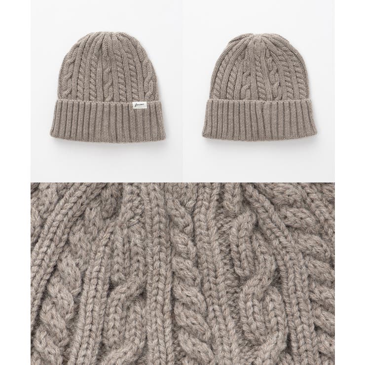 帽子 ニット帽 ケーブル編み | Honeys | 詳細画像15 
