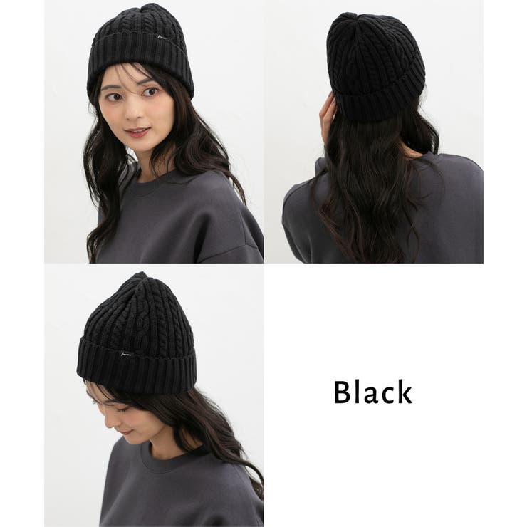 帽子 ニット帽 ケーブル編み | Honeys | 詳細画像7 