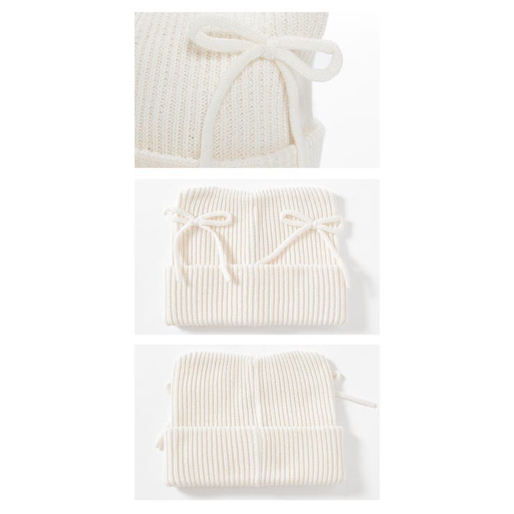 帽子 ニット帽 リボン付き | Honeys | 詳細画像8 