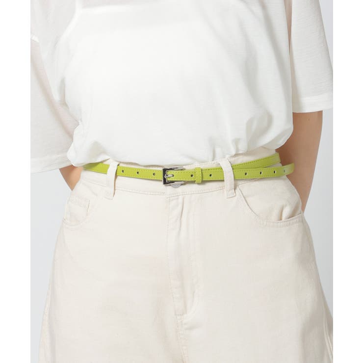 ライム | ベルト 細ベルト レディース | Honeys