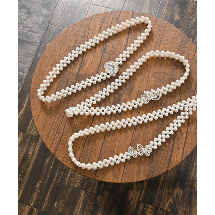 ベルト ゴムベルト パールビーズ | Honeys | 詳細画像12 