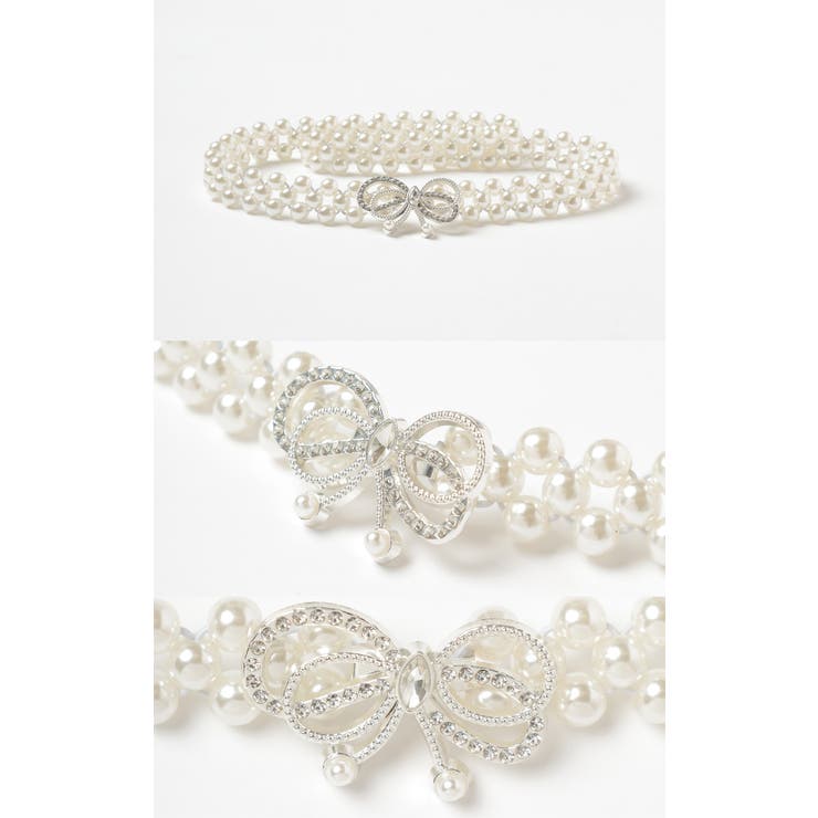 ベルト ゴムベルト パールビーズ | Honeys | 詳細画像9 