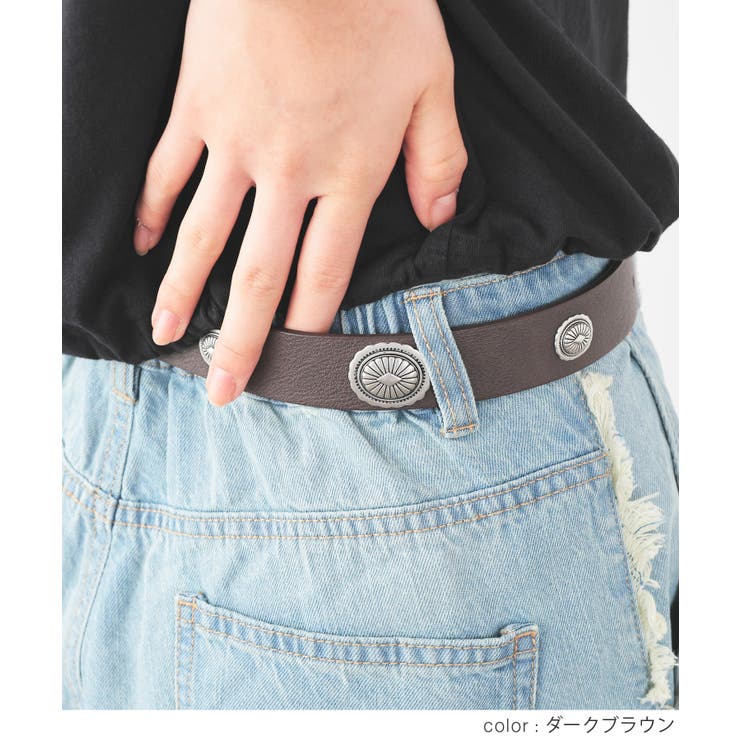 ベルト 合皮 コンチョ付き | Honeys | 詳細画像9 