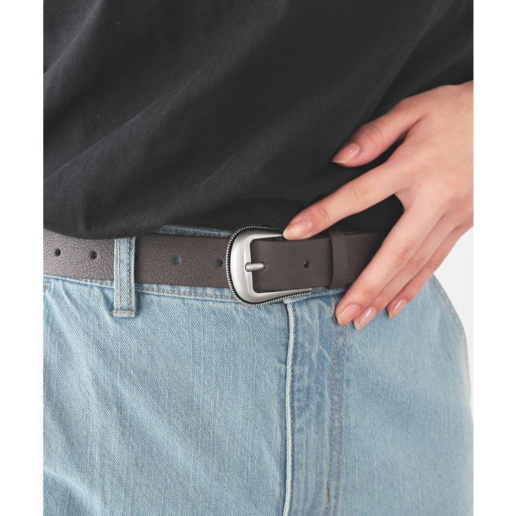 ダークブラウン | ベルト 合皮 コンチョ付き | Honeys