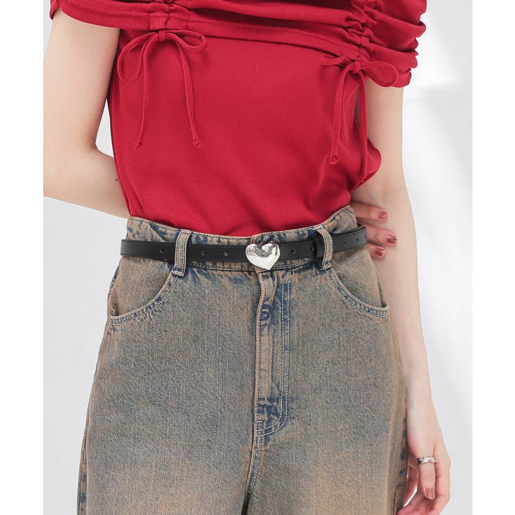 ベルト ハートモチーフ 合皮 | Honeys | 詳細画像10 