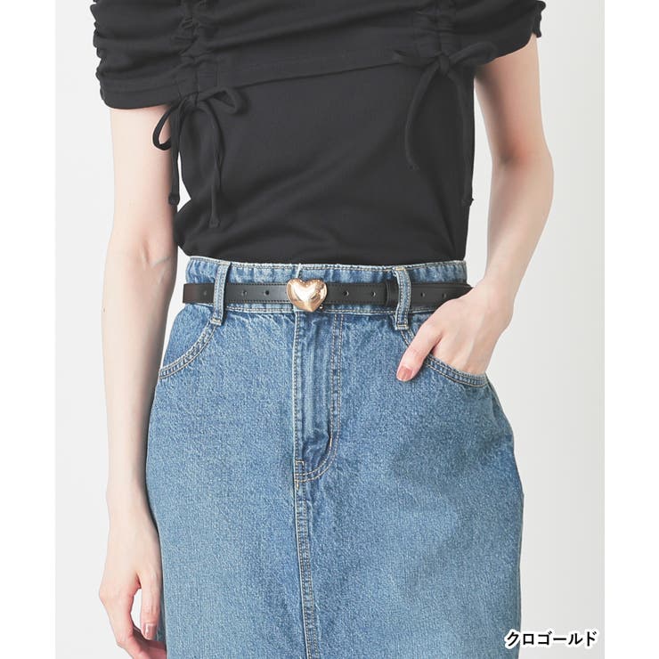 ベルト ハートモチーフ 合皮 | Honeys | 詳細画像5 