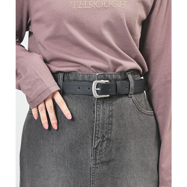 クロシルバー | ベルト 合皮 ヴィンテージライク | Honeys