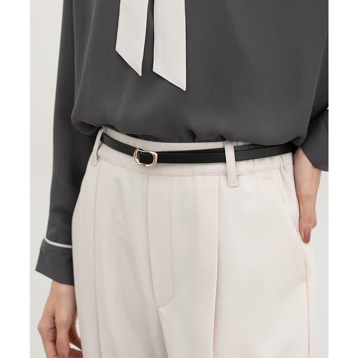 クロゴールド | ベルト 細ベルト 合皮 | Honeys