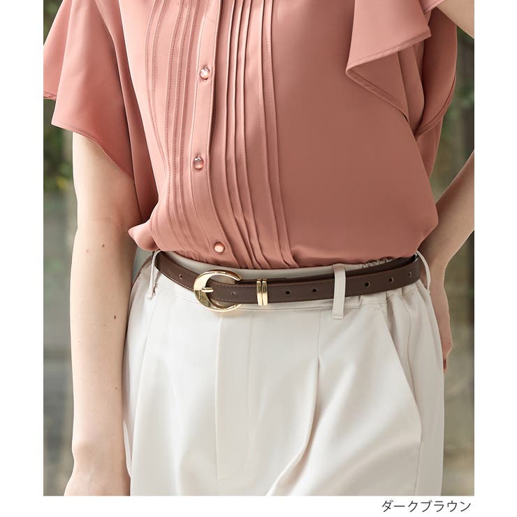 ベルト ラウンドバックル メタルループ | Honeys | 詳細画像7 