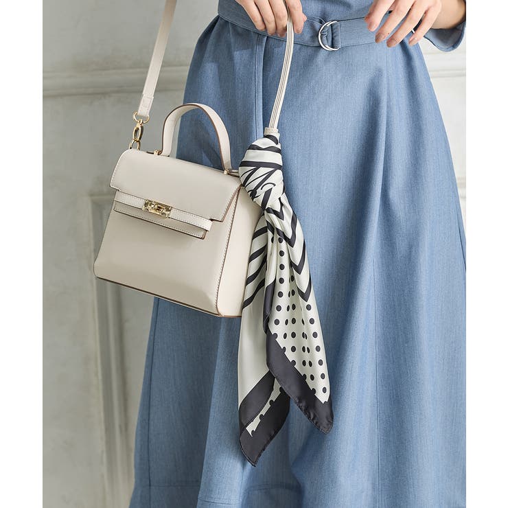 幾何学柄 | スカーフ サテン 幾何学柄 | Honeys