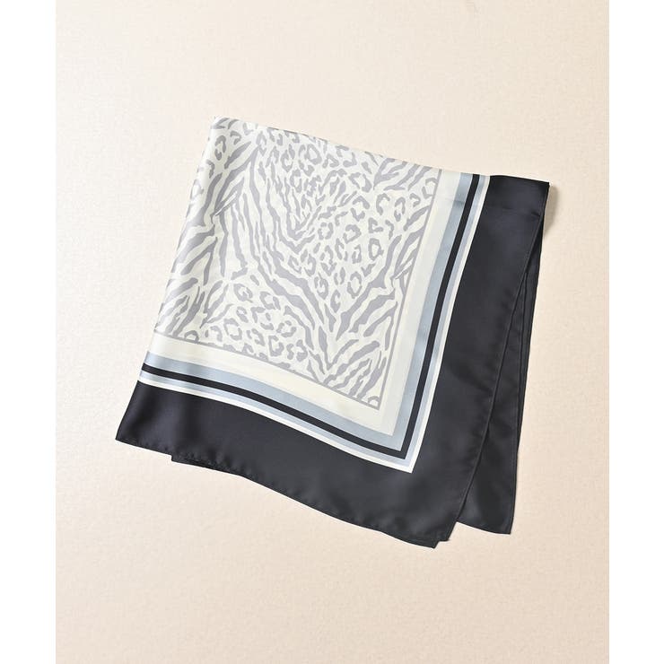 ヒョウ柄 | スカーフ サテン 幾何学柄 | Honeys