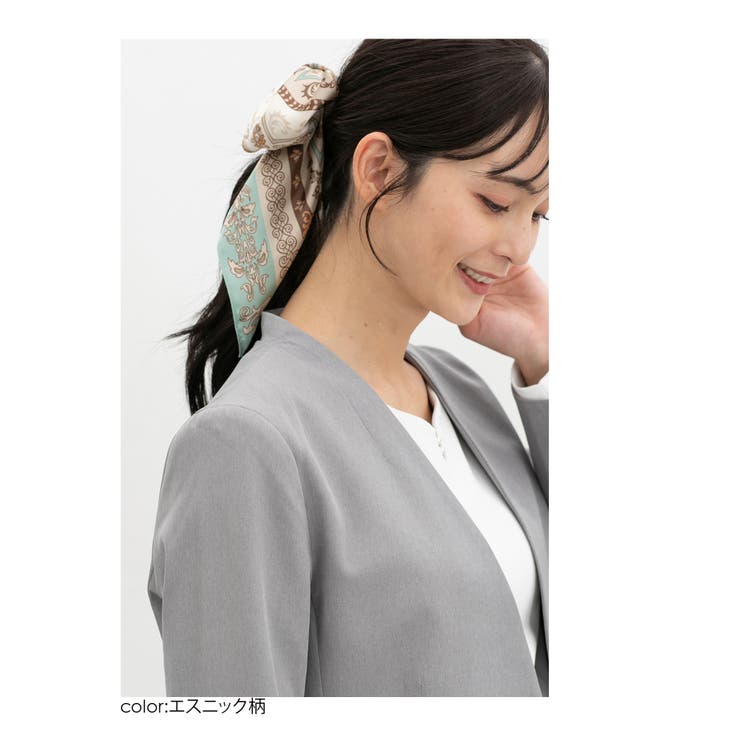 スカーフ サテン チェーン柄 | Honeys | 詳細画像10 