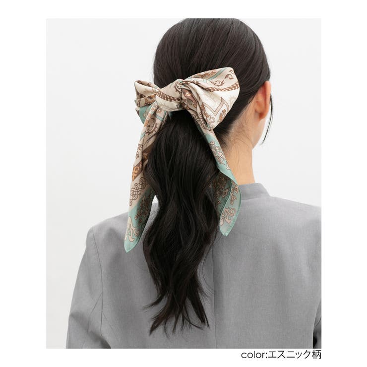 スカーフ サテン チェーン柄 | Honeys | 詳細画像5 