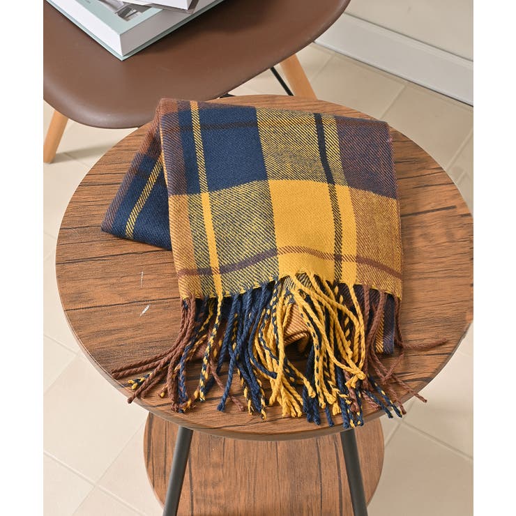 イエローチェック | マフラー 吸湿発熱 抗菌 | Honeys