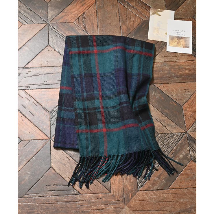 コン×グリーン | ストール 吸湿発熱 抗菌 | Honeys