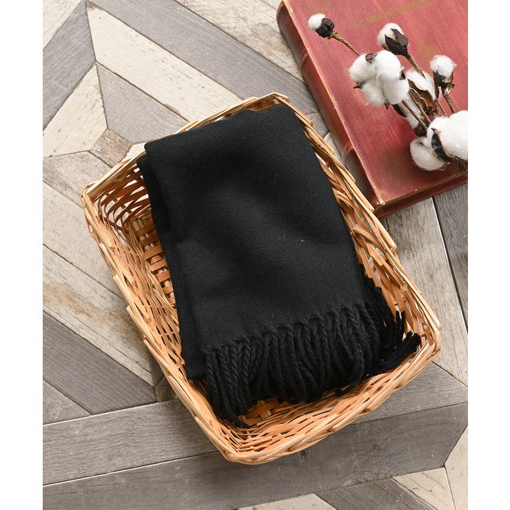 ブラック | ストール 吸湿発熱 抗菌 | Honeys